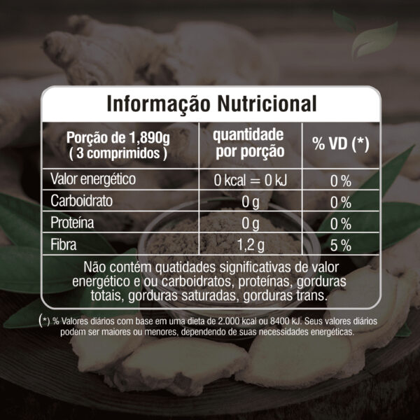 Ora Pro Nóbis + Cúrcuma + Gengibre 630mg - 240 Comprimidos Original Natural Green - Image 2