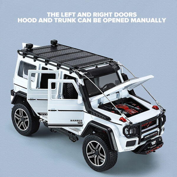 KLT 1 : 24 Benz G550 Adventure SUV Metal Alloy Toys Carro Modelo Diecast Veículo Para Meninos - Image 5