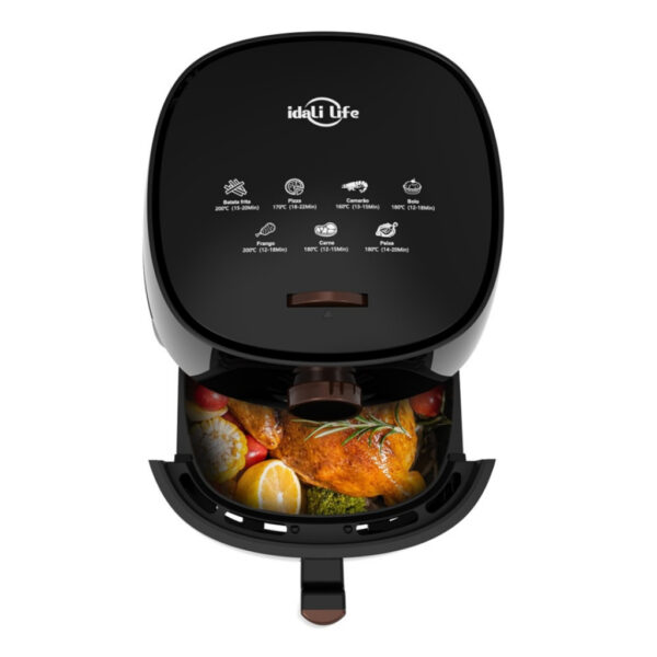 Air Fryer Fritadeira Elétrica 4L Sem Óleo 1400w Cozimento Inteligente Com Temporizador 110v~220v Idali Life - Image 5