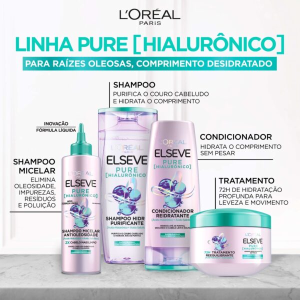 Condicionador L'Oréal Paris Elseve Pure Hialurônico 400ml - Image 4