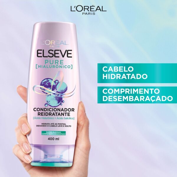 Condicionador L'Oréal Paris Elseve Pure Hialurônico 400ml - Image 2