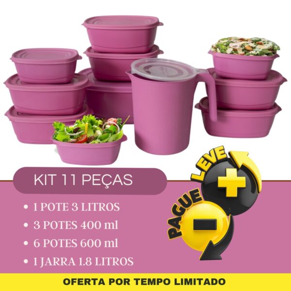 Kit 10 Potes mais Jarra 1.800 ml Potes + Jarra - Image 6