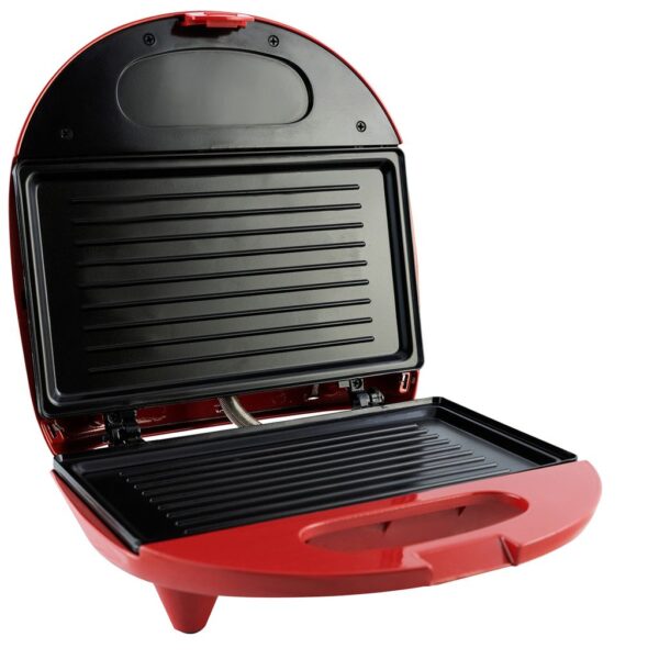 Mini Grill e Sanduicheira Philco Inox Vermelha 750W - Image 4