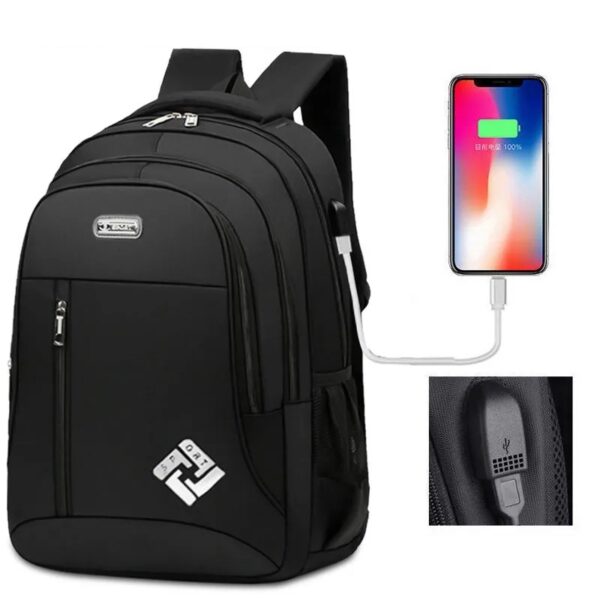 Mochila Masculina Com USB De Grande Capacidade Para Estudantes/Escolar/business ins - Image 9