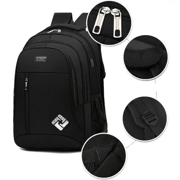 Mochila Masculina Com USB De Grande Capacidade Para Estudantes/Escolar/business ins - Image 7