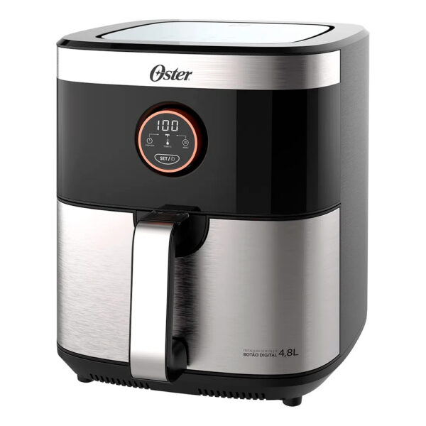 Fritadeira Elétrica Air Fryer Oster OFRT660 4,8 Litros 1500w Inox Sem Óleo Grade 8 Funções Timer - Image 4