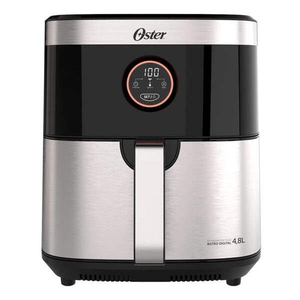 Fritadeira Elétrica Air Fryer Oster OFRT660 4,8 Litros 1500w Inox Sem Óleo Grade 8 Funções Timer - Image 3