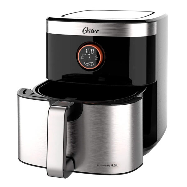 Fritadeira Elétrica Air Fryer Oster OFRT660 4,8 Litros 1500w Inox Sem Óleo Grade 8 Funções Timer - Image 2