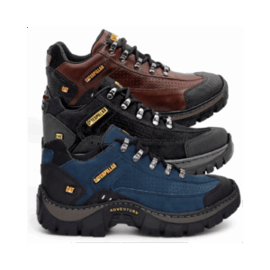 Bota Tênis Caterpillar em Couro Legitimo Original Adventure Conforto Palmilha em Gel