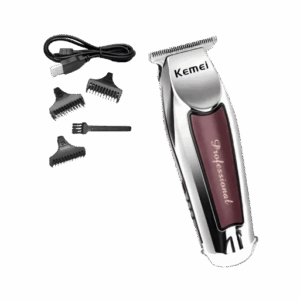 Máquina De Acabamento Barbearia Barba Cabelo Bigode Profissional Kemei-9163