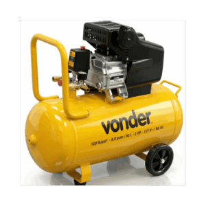 Motocompressor de Ar 8,0 pcm Compacto 50 litros Profissional Leve MCV50 Vonder
